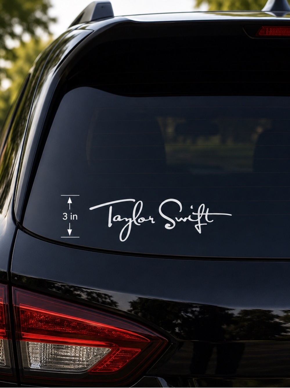 Taylor Swift Signature White Decal Sticker - Home Design Sticker